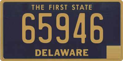 DE license plate 65946