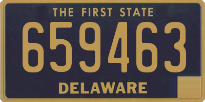 DE license plate 659463