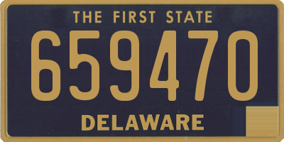 DE license plate 659470