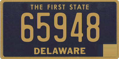 DE license plate 65948