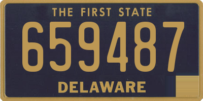 DE license plate 659487