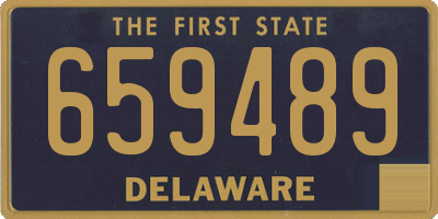 DE license plate 659489