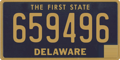 DE license plate 659496