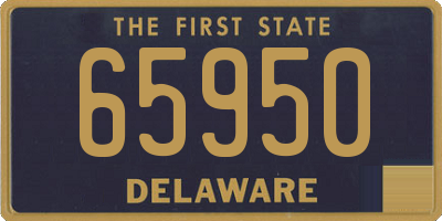 DE license plate 65950