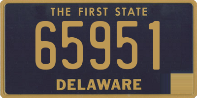 DE license plate 65951