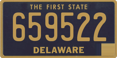 DE license plate 659522