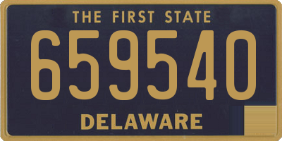 DE license plate 659540
