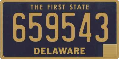 DE license plate 659543