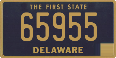 DE license plate 65955