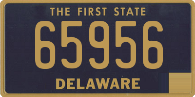 DE license plate 65956