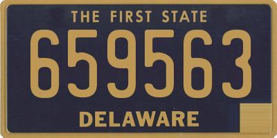 DE license plate 659563
