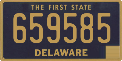DE license plate 659585