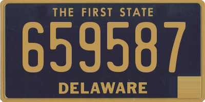 DE license plate 659587