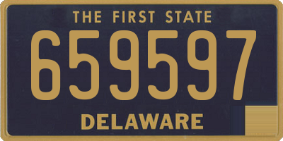 DE license plate 659597