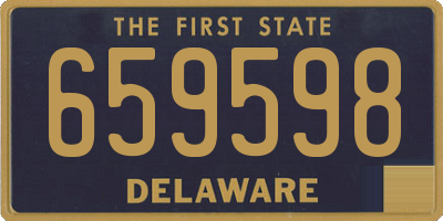 DE license plate 659598