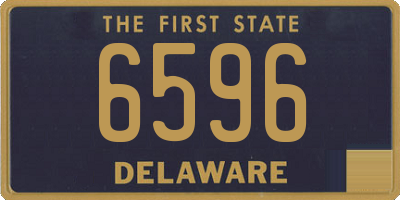 DE license plate 6596