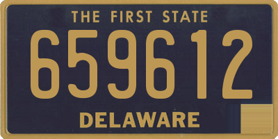 DE license plate 659612