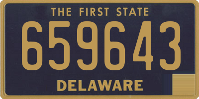 DE license plate 659643
