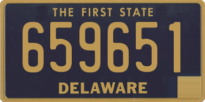 DE license plate 659651