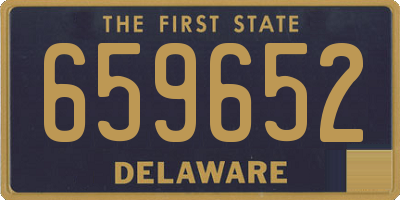 DE license plate 659652