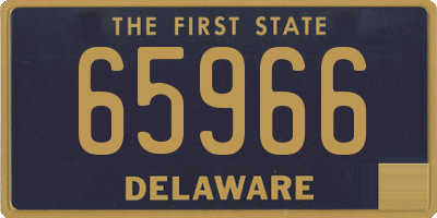 DE license plate 65966