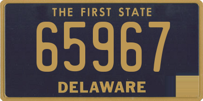 DE license plate 65967