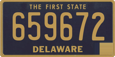 DE license plate 659672