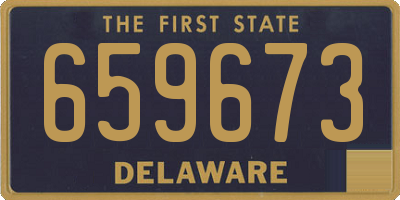 DE license plate 659673