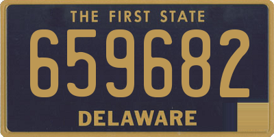 DE license plate 659682