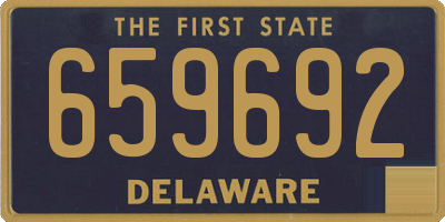 DE license plate 659692