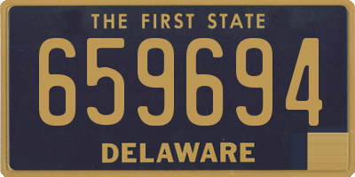 DE license plate 659694