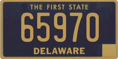 DE license plate 65970