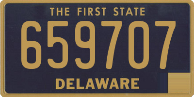DE license plate 659707