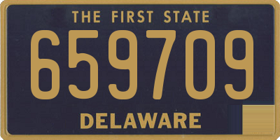 DE license plate 659709