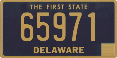 DE license plate 65971