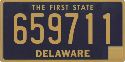 DE license plate 659711
