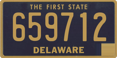 DE license plate 659712