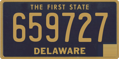 DE license plate 659727