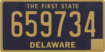 DE license plate 659734