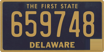 DE license plate 659748