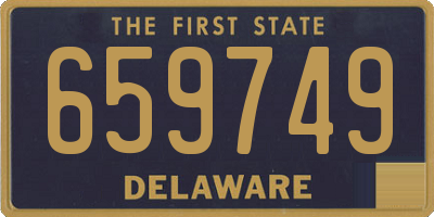 DE license plate 659749