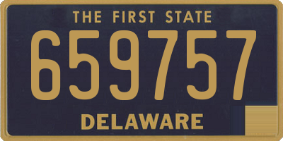 DE license plate 659757