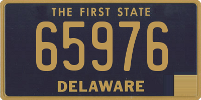 DE license plate 65976