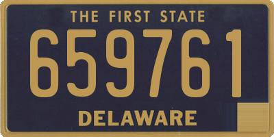 DE license plate 659761