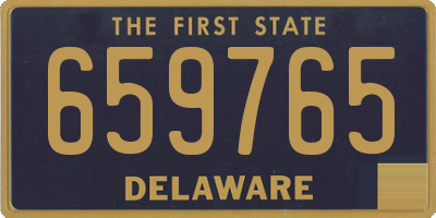 DE license plate 659765