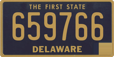 DE license plate 659766