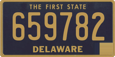 DE license plate 659782