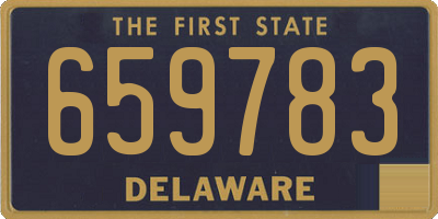 DE license plate 659783