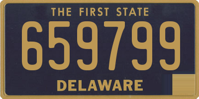DE license plate 659799