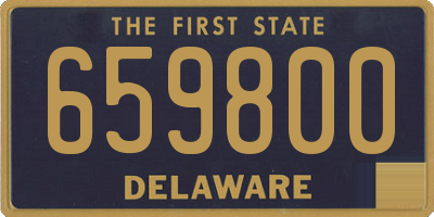 DE license plate 659800